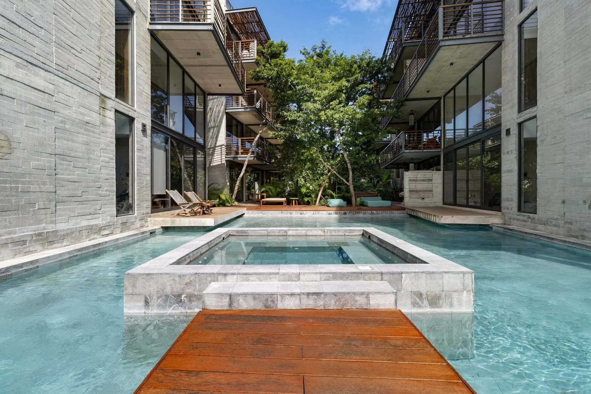 Zona para tomar el sol Xalet Residences