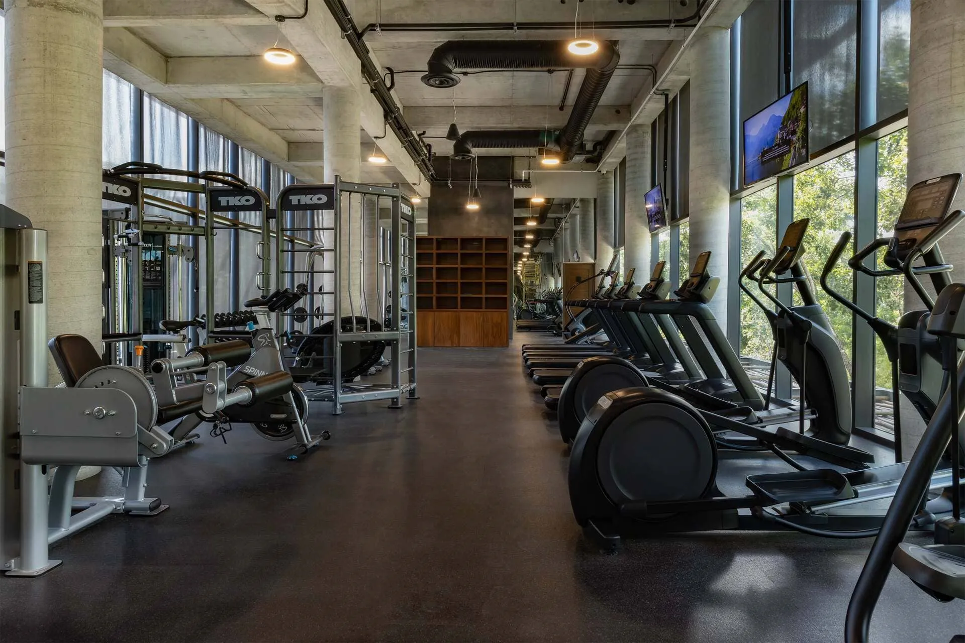 gimnasio con jacuzzi, vapor y sauna Xalet Residences